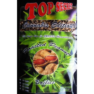 Top Secret Cannabis Edition Boilie Roasted Peanut, Erdnuss 1 kg