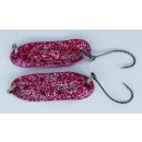 Paladin Trout Spoon Hole Forellen Blinker Löffel, 2,4 g Farbe pink-glitter, pink-glitter