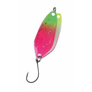 Paladin Trout Spoon Flash Sonderedition Forellen Blinker L&ouml;ffel, 2,1 g Farbe pink-gr&uuml;n/wei&szlig;-gelb