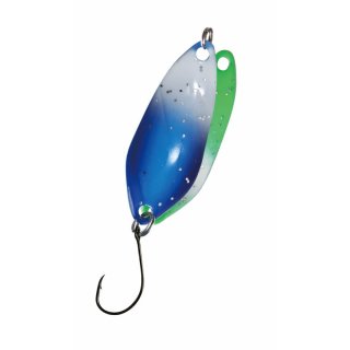 Paladin Trout Spoon Flash Sonderedition Forellen Blinker Löffel, 2,1 g Farbe blau-weiß/grün-weiß