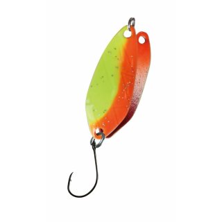 Paladin Trout Spoon Flash Sonderedition Forellen Blinker L&ouml;ffel, 2,1 g Farbe orange-gelb/rot-orange-wei&szlig;