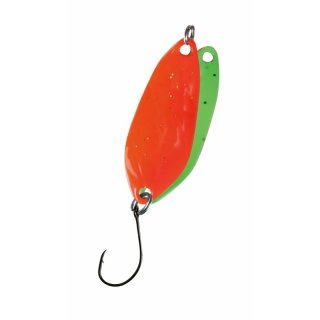 Paladin Trout Spoon Flash Sonderedition Forellen Blinker L&ouml;ffel, 2,1 g Farbe orange/gr&uuml;n-wei&szlig;