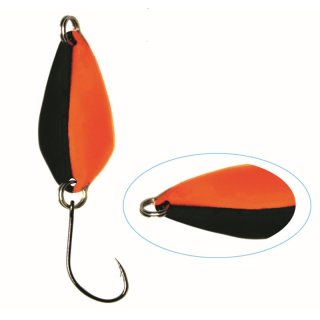Paladin Trout Spoon Mirror Forellen Blinker Löffel, 2,7 g Farbe orange-schwarz, orange-schwarz