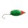 Paladin Trout Spoon Wave Forellen Blinker Löffel, 4,5 g Farbe grün-rot, silber